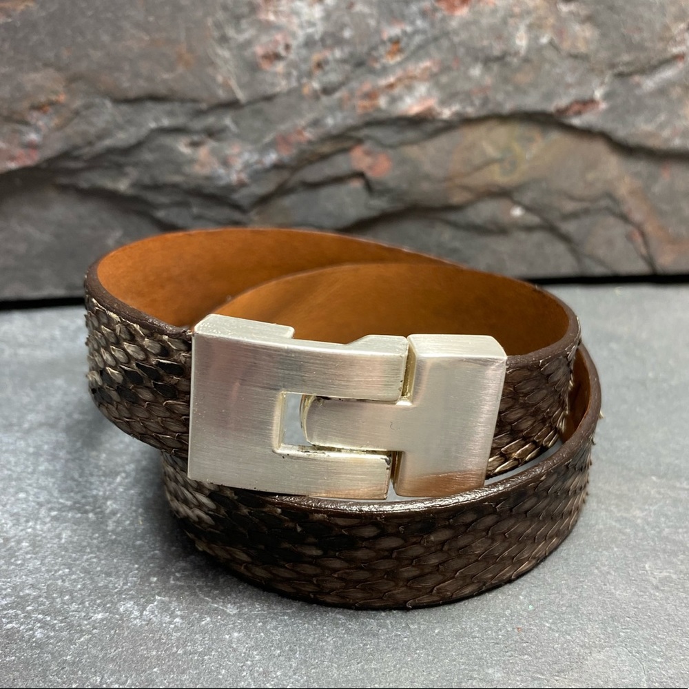 Leighelena Python Wrap Bracelet - image 1
